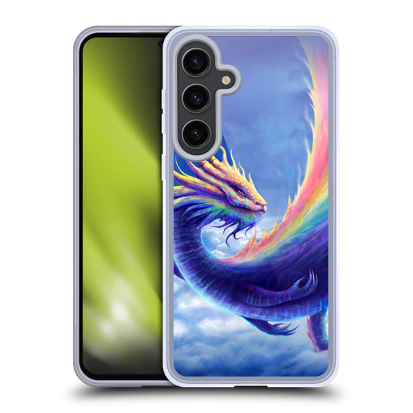 Anthony Christou Art Rainbow Dragon Soft Gel Case for Samsung Galaxy S24+ 5G