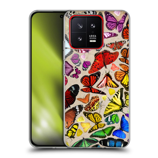 Anthony Christou Art Rainbow Butterflies Soft Gel Case for Xiaomi 13 5G