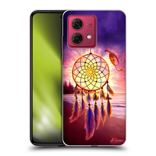 Anthony Christou Fantasy Art Beach Dragon Dream Catcher Soft Gel Case for Motorola Moto G84 5G