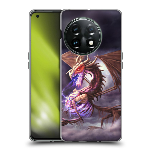 Anthony Christou Fantasy Art Bone Dragon Soft Gel Case for OnePlus 11 5G