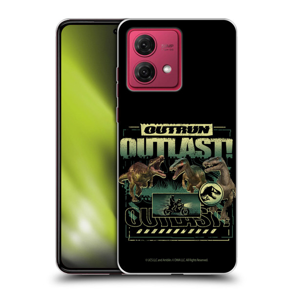 Jurassic World: Camp Cretaceous Dinosaur Graphics Outlast Soft Gel Case for Motorola Moto G84 5G