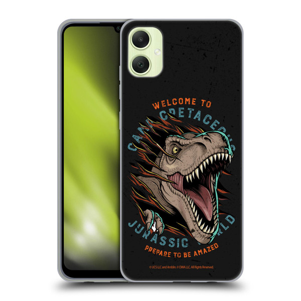 Jurassic World: Camp Cretaceous Dinosaur Graphics Welcome Soft Gel Case for Samsung Galaxy A05