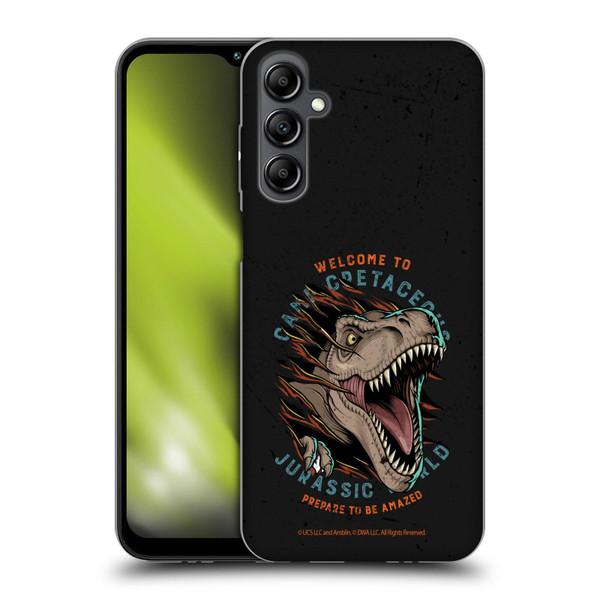 Jurassic World: Camp Cretaceous Dinosaur Graphics Welcome Soft Gel Case for Samsung Galaxy M14 5G