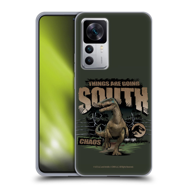 Jurassic World: Camp Cretaceous Dinosaur Graphics Things Are Going South Soft Gel Case for Xiaomi 12T 5G / 12T Pro 5G / Redmi K50 Ultra 5G