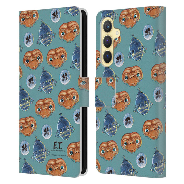 E.T. Graphics Pattern Leather Book Wallet Case Cover For Samsung Galaxy S23 FE 5G
