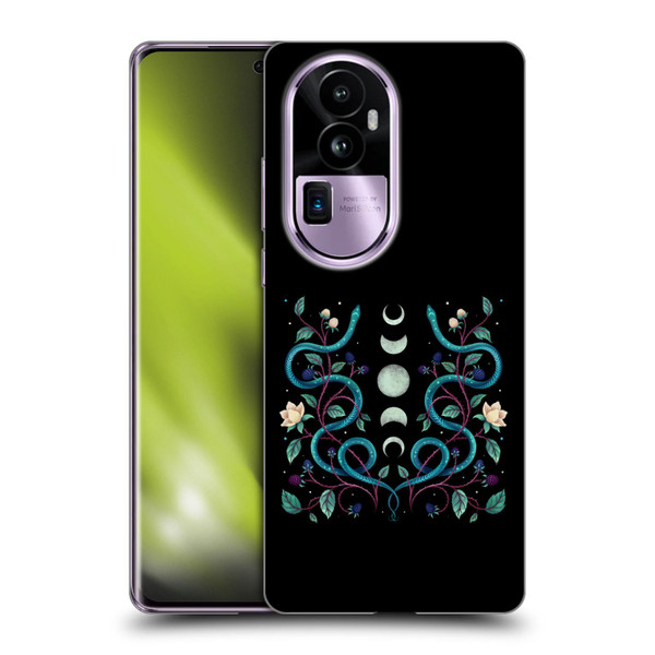Episodic Drawing Illustration Animals Serpent Moon Soft Gel Case for OPPO Reno10 Pro+