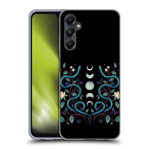 Episodic Drawing Illustration Animals Serpent Moon Soft Gel Case for Samsung Galaxy A05s