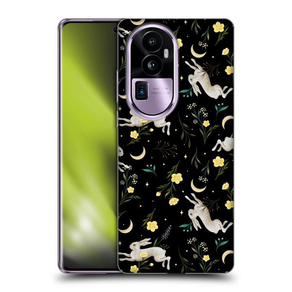 Episodic Drawing Pattern Bunny Night Soft Gel Case for OPPO Reno10 Pro+
