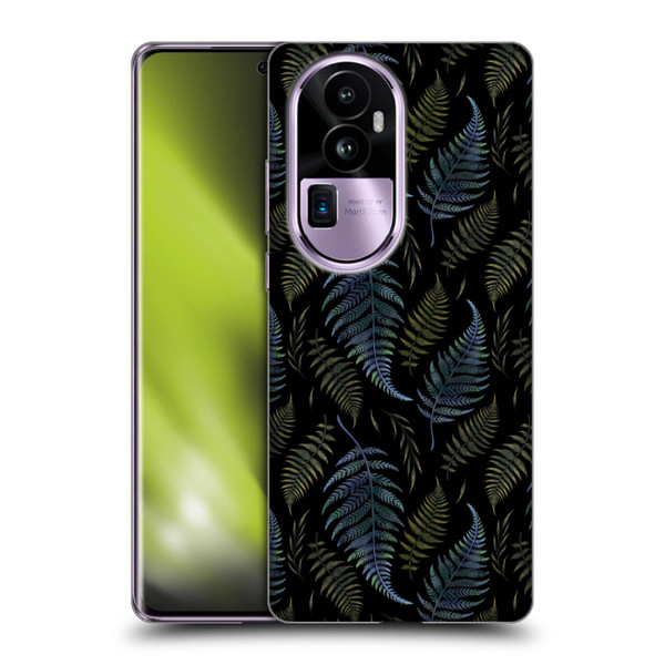 Episodic Drawing Pattern Leaves Soft Gel Case for OPPO Reno10 Pro+