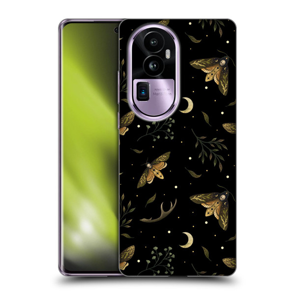 Episodic Drawing Pattern Death Head Moth Soft Gel Case for OPPO Reno10 Pro+