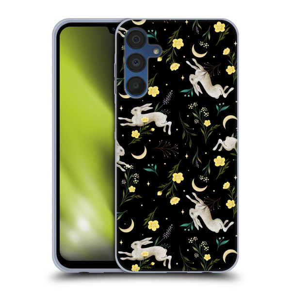 Episodic Drawing Pattern Bunny Night Soft Gel Case for Samsung Galaxy A15