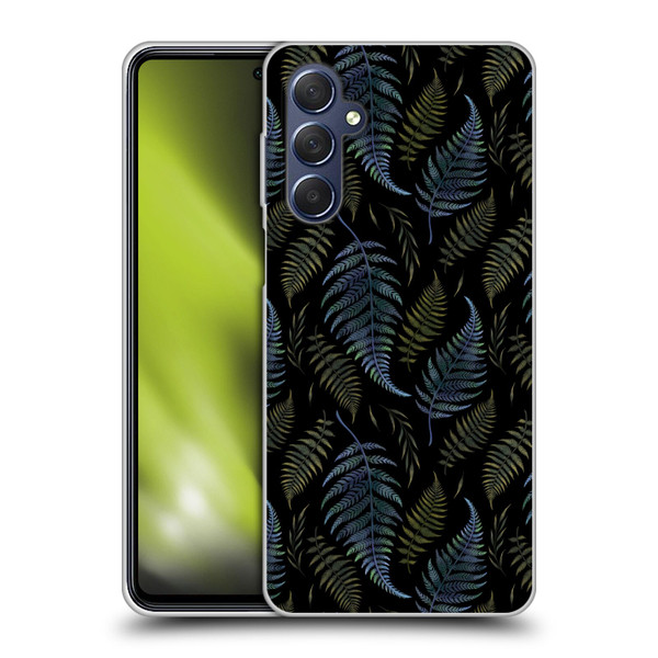 Episodic Drawing Pattern Leaves Soft Gel Case for Samsung Galaxy M54 5G