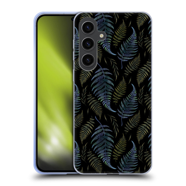Episodic Drawing Pattern Leaves Soft Gel Case for Samsung Galaxy S24+ 5G