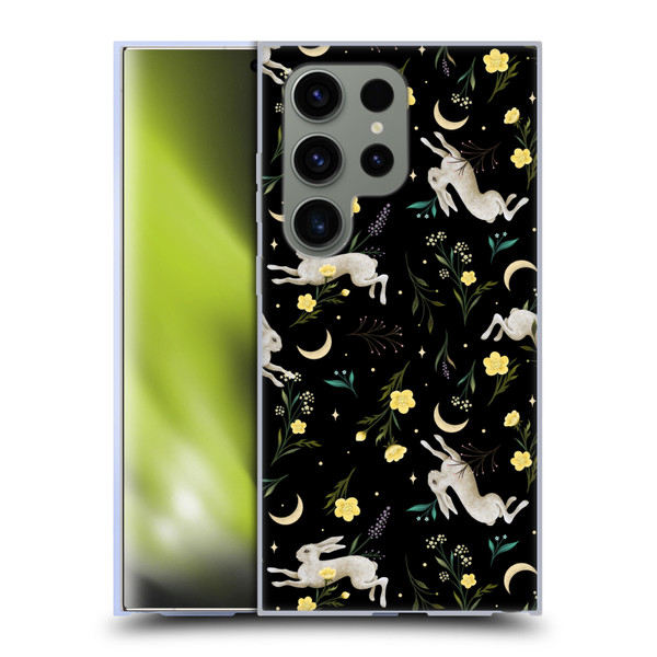 Episodic Drawing Pattern Bunny Night Soft Gel Case for Samsung Galaxy S24 Ultra 5G