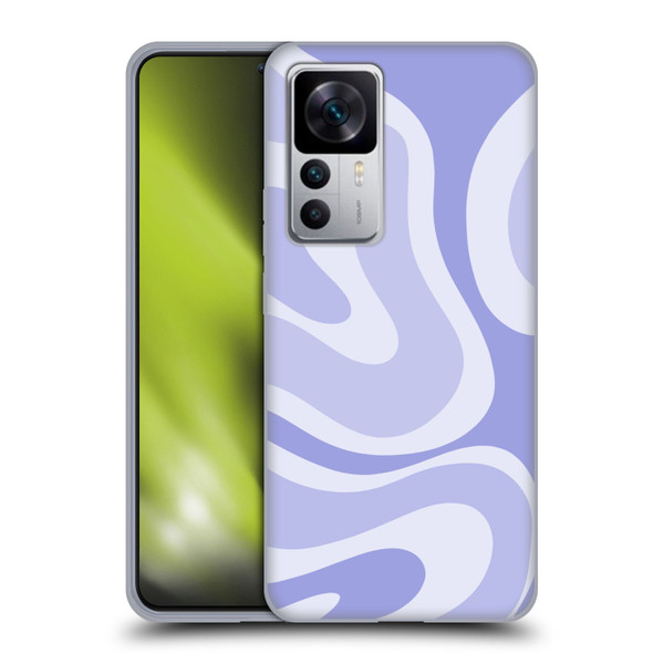 Kierkegaard Design Studio Art Modern Liquid Swirl Purple Soft Gel Case for Xiaomi 12T 5G / 12T Pro 5G / Redmi K50 Ultra 5G