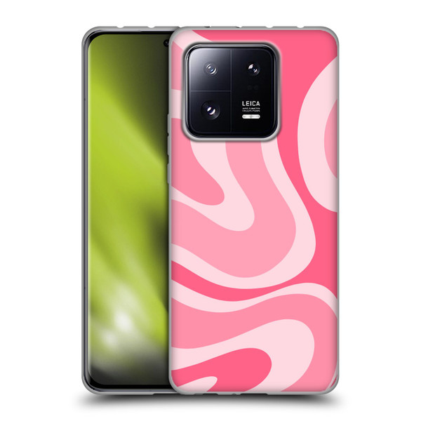 Kierkegaard Design Studio Art Modern Liquid Swirl Candy Pink Soft Gel Case for Xiaomi 13 Pro 5G