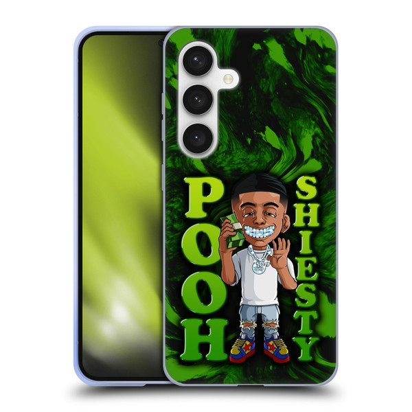 Pooh Shiesty Graphics Green Soft Gel Case for Samsung Galaxy S24 5G