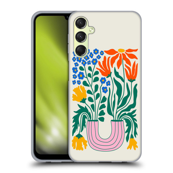 Ayeyokp Plants And Flowers Withering Flower Market Soft Gel Case for Samsung Galaxy A24 4G / Galaxy M34 5G