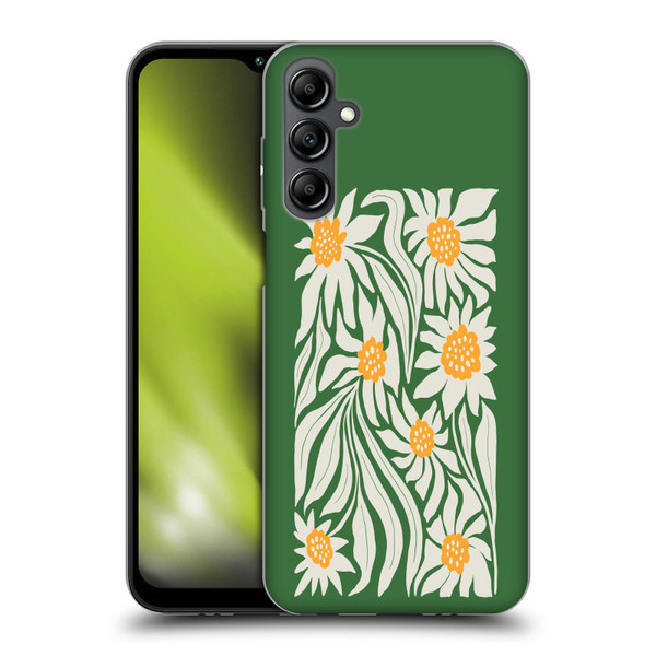 Ayeyokp Plants And Flowers Sunflowers Green Soft Gel Case for Samsung Galaxy M14 5G