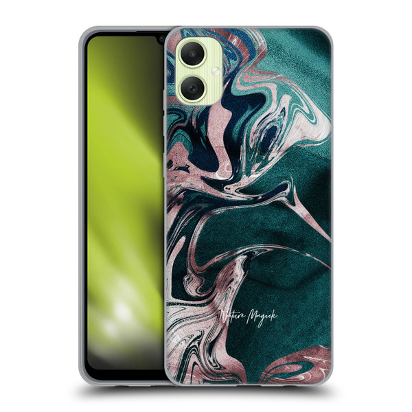 Nature Magick Luxe Gold Marble Metallic Teal Soft Gel Case for Samsung Galaxy A05