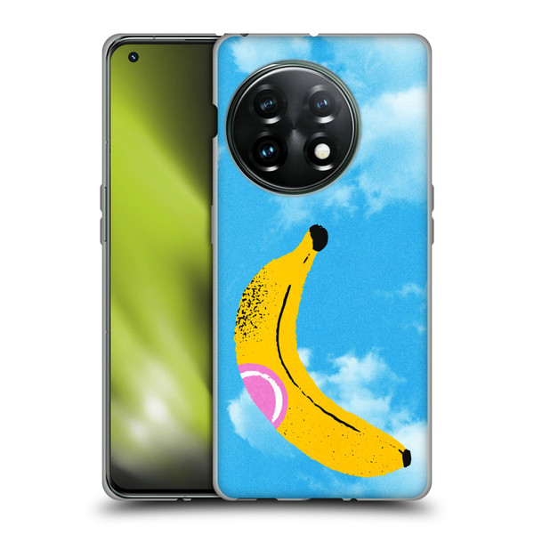 Ayeyokp Pop Banana Pop Art Sky Soft Gel Case for OnePlus 11 5G