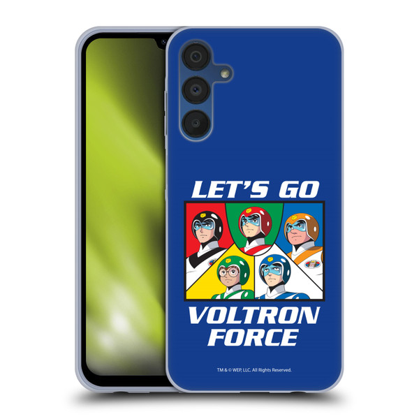 Voltron Graphics Go Voltron Force Soft Gel Case for Samsung Galaxy A15