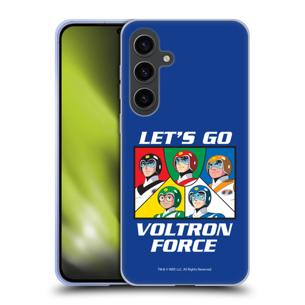 Voltron Graphics Go Voltron Force Soft Gel Case for Samsung Galaxy S24+ 5G