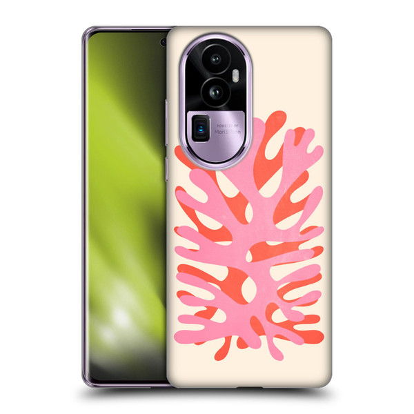 Ayeyokp Plant Pattern Two Coral Soft Gel Case for OPPO Reno10 Pro+