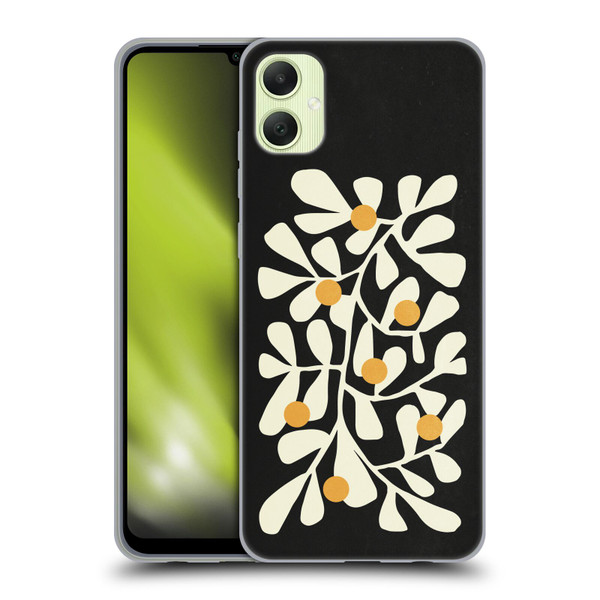 Ayeyokp Plant Pattern Summer Bloom Black Soft Gel Case for Samsung Galaxy A05