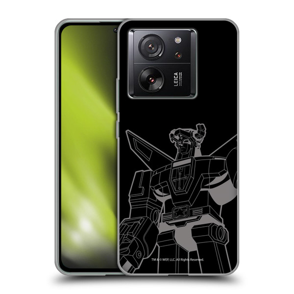 Voltron Graphics Oversized Black Robot Soft Gel Case for Xiaomi 13T 5G / 13T Pro 5G