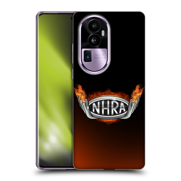 National Hot Rod Association Graphics Fire Logo Soft Gel Case for OPPO Reno10 Pro+