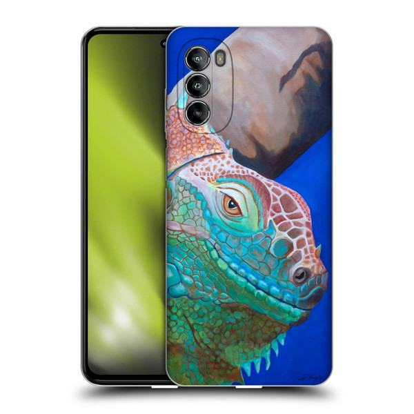Jody Wright Animals Iguana Attitude Soft Gel Case for Motorola Moto G82 5G