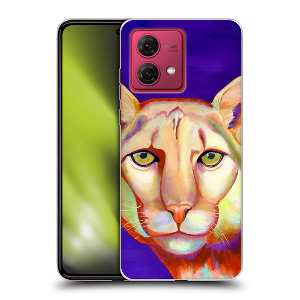 Jody Wright Animals Panther Soft Gel Case for Motorola Moto G84 5G