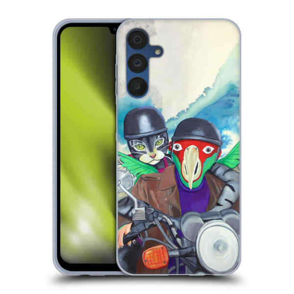 Jody Wright Animals Bikers Different Strokes Soft Gel Case for Samsung Galaxy A15