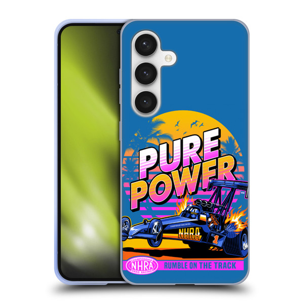 National Hot Rod Association Graphics Pure Power Soft Gel Case for Samsung Galaxy S24 5G