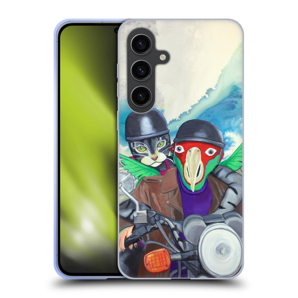 Jody Wright Animals Bikers Different Strokes Soft Gel Case for Samsung Galaxy S24+ 5G