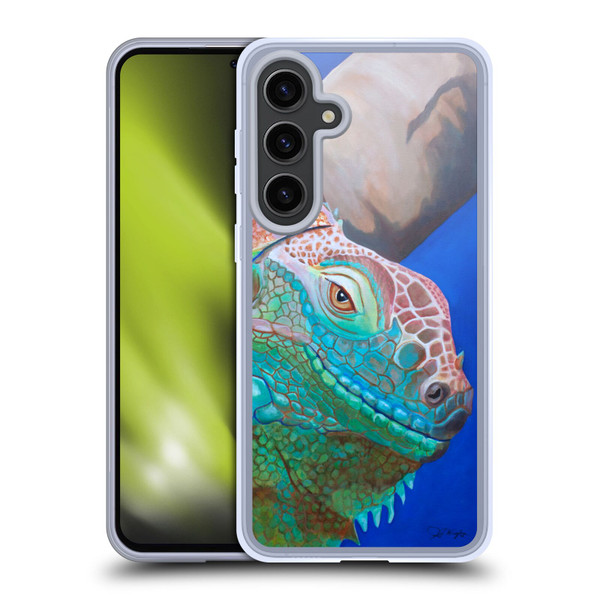 Jody Wright Animals Iguana Attitude Soft Gel Case for Samsung Galaxy S24+ 5G
