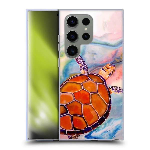 Jody Wright Animals Tranquility Sea Turtle Soft Gel Case for Samsung Galaxy S24 Ultra 5G