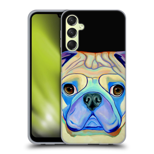 Jody Wright Dog And Cat Collection Pug Soft Gel Case for Samsung Galaxy A24 4G / Galaxy M34 5G