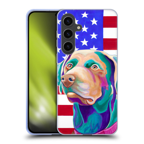 Jody Wright Dog And Cat Collection US Flag Soft Gel Case for Samsung Galaxy S24+ 5G