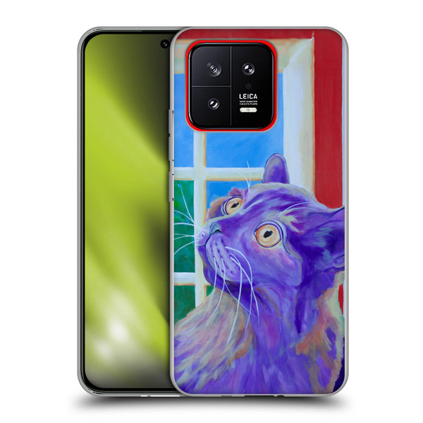 Jody Wright Dog And Cat Collection Just Outside The Window Soft Gel Case for Xiaomi 13 5G