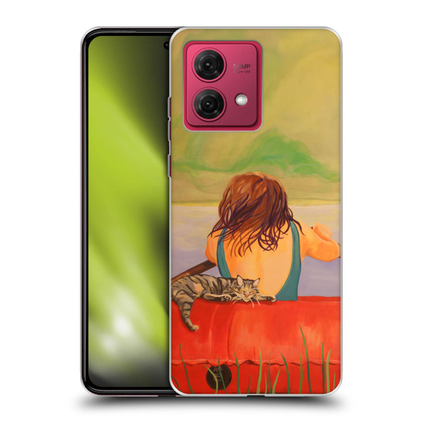 Jody Wright Life Around Us The Woman And Cat Nap Soft Gel Case for Motorola Moto G84 5G