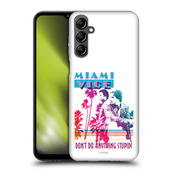 Miami Vice Art Don't Do Anything Stupid Soft Gel Case for Samsung Galaxy M14 5G
