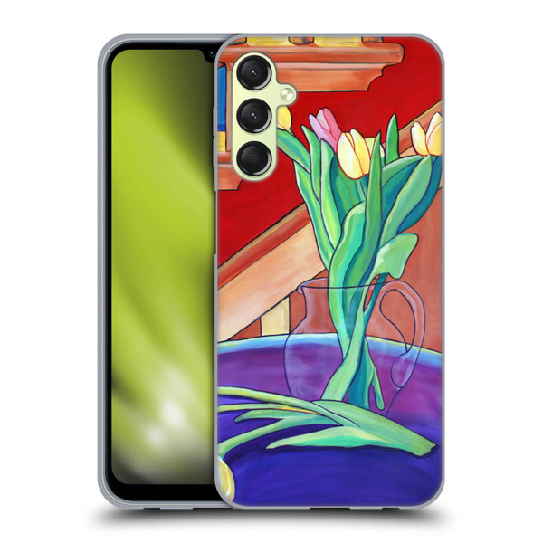 Jody Wright Life Around Us Spring Tulips Soft Gel Case for Samsung Galaxy A24 4G / Galaxy M34 5G