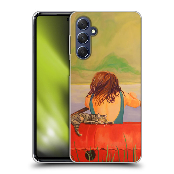 Jody Wright Life Around Us The Woman And Cat Nap Soft Gel Case for Samsung Galaxy M54 5G