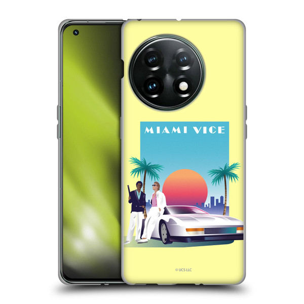 Miami Vice Graphics Poster Soft Gel Case for OnePlus 11 5G