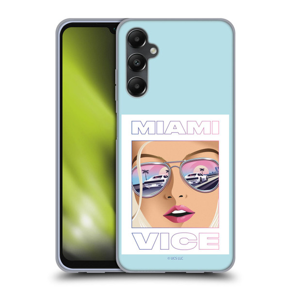 Miami Vice Graphics Reflection Soft Gel Case for Samsung Galaxy A05s