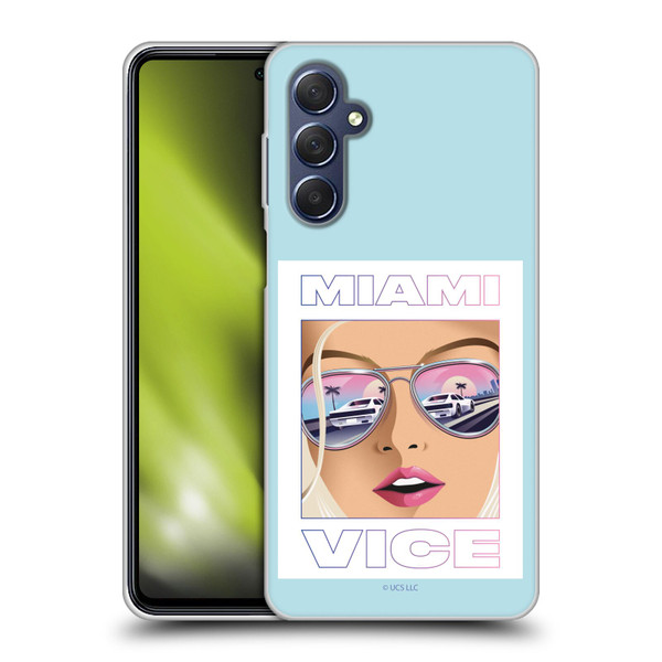 Miami Vice Graphics Reflection Soft Gel Case for Samsung Galaxy M54 5G