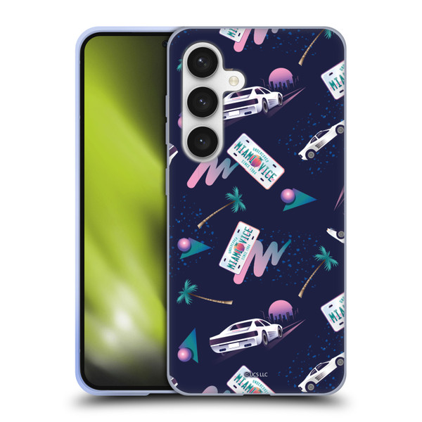 Miami Vice Graphics Pattern Soft Gel Case for Samsung Galaxy S24 5G