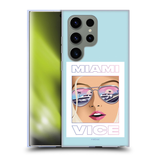 Miami Vice Graphics Reflection Soft Gel Case for Samsung Galaxy S24 Ultra 5G
